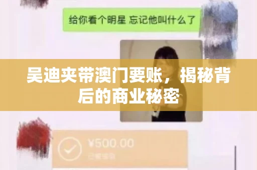 吴迪夹带澳门要账，揭秘背后的商业秘密