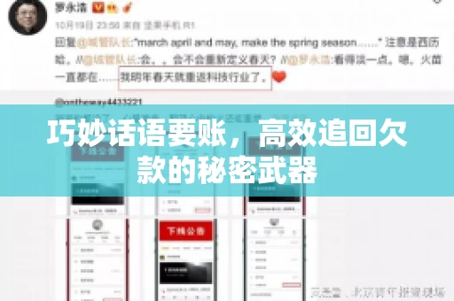 巧妙话语要账,高效追回欠款的秘密武器 巧妙话语要账,高效追回欠款的秘密武器