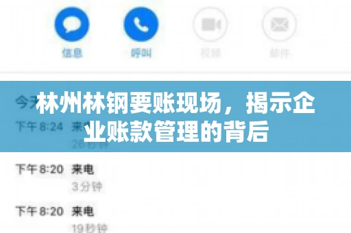 林州林钢要账现场，揭示企业账款管理的背后