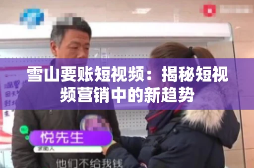 雪山要账短视频：揭秘短视频营销中的新趋势
