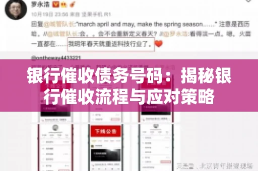 银行催收债务号码：揭秘银行催收流程与应对策略